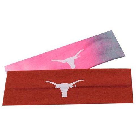 Shop Texas Longhorns Top of the World Orange & Tie-Dye Pink 2 Pack Yoga Headbands - Sporting Up