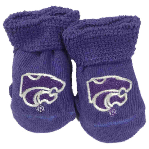 Shop Kansas State Wildcats Two Feet Ahead Infant Baby Newborn Purple Socks Booties - Sporting Up