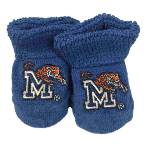 Shop Memphis Tigers Two Feet Ahead Infant Baby Newborn Royal Blue Socks Booties - Sporting Up
