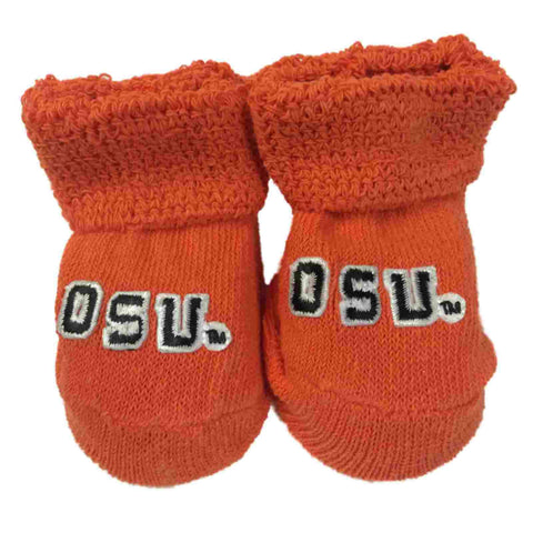 Shop Oregon State Beavers Two Feet Ahead Infant Baby Newborn Orange Socks Booties - Sporting Up