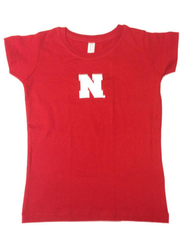 Boutique Nebraska Cornhuskers TFA T-shirt en coton rouge longue longueur pour petites filles - Sporting Up