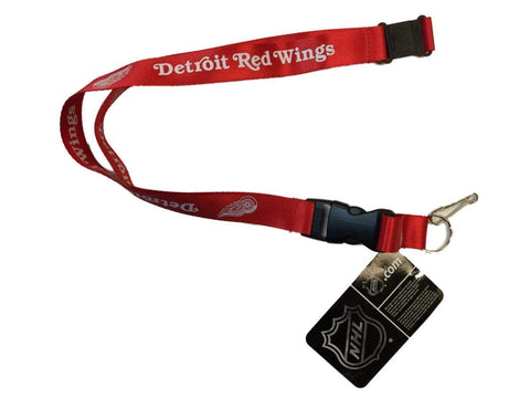 Detroit red wings nhl aminco red slitstarkt breakaway spänne lanyard - sporting up