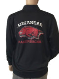 Arkansas Razorbacks Champion svart långärmad jacka med dragkedja och fickor (L) - Sporting Up