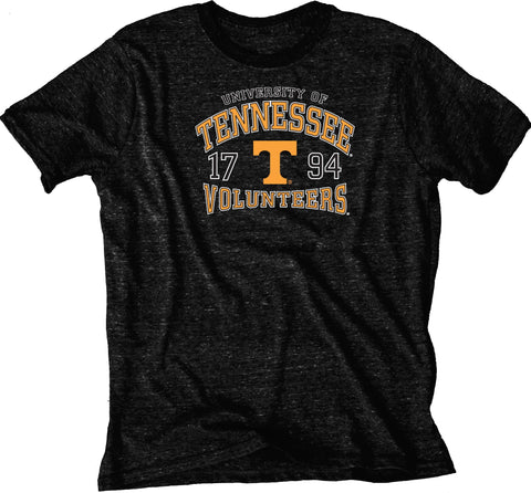 Shop Tennessee Volunteers Blue 84 Charcoal Soft Tri-Blend Short Sleeve T-Shirt - Sporting Up
