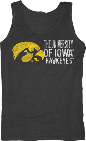 Iowa hawkeyes azul 84 negro 100% algodón camiseta sin mangas - sporting up