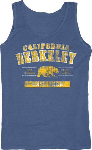 California Golden Bears Blue 84 Hellblaues, ärmelloses Tanktop aus 100 % Baumwolle – sportlich
