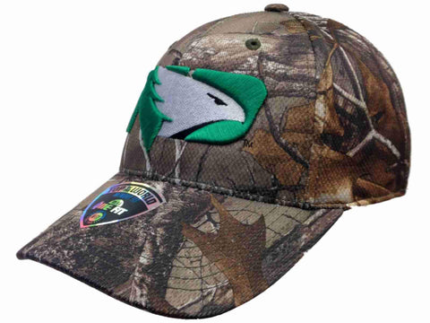 Gorra de sombrero flexfit con memoria de rendimiento de camuflaje realtree de los halcones de lucha de dakota del norte - sporting up