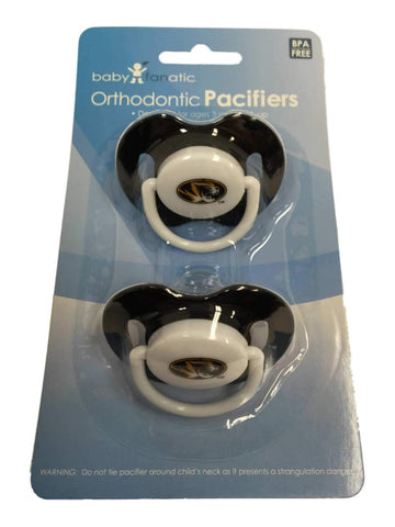 Missouri Tigers Baby Fanatic Infant Silicone Orthodontic Pacifier 2-Pack (3M+) - Sporting Up