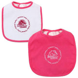 Boise State Broncos Fanatic Infant Baby Girl Pink Circular Logo Bib 2-Pack - Sporting Up
