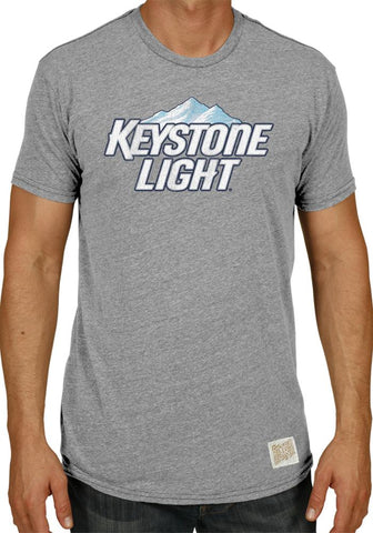 Handla keystone lätt bryggeri retro märke vintage öl tri-blend t-shirt - sportig upp