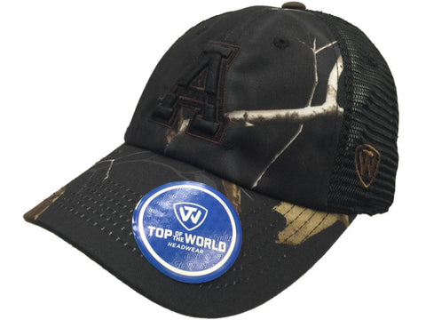 Boutique Appalachian State Mountaineers Tow Black Realtree Camo Harbor Mesh Adj Hat Cap - Sporting Up