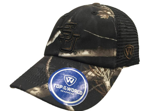Shop LSU Tigers TOW Black Realtree Camo Harbor Mesh Adjustable Snapback Hat Cap - Sporting Up
