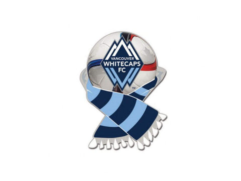 Shop Vancouver Whitecaps FC WinCraft Light Blue & Navy Soccer Scarf Metal Lapel Pin - Sporting Up
