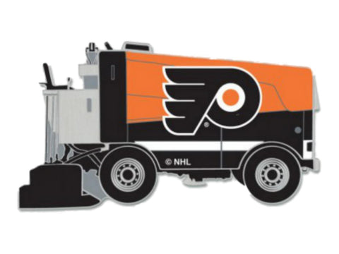 Épinglette en métal zamboni de hockey sur glace orange et noir des Flyers de Philadelphie - faire du sport