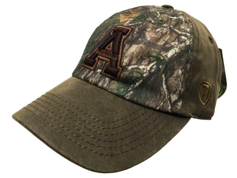 Les alpinistes de l'État des Appalaches remorquent une casquette de chapeau réglable en bois flotté de camouflage realtree marron - faire du sport