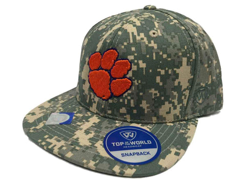 Shop Clemson Tigers TOW Digital Camouflage Patriot Snap Adjustable Snapback Hat Cap - Sporting Up