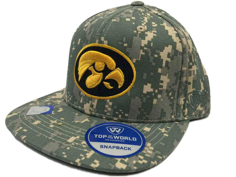Iowa hawkeyes remorquage camouflage numérique patriot snap réglable snapback chapeau - faire du sport