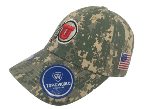 Utah utes tow gorra de sombrero holgada ajustable insignia de camuflaje digital - sporting up