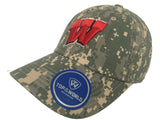 Wisconsin Badgers TOW Digital Camouflage Flagship Adjustable Slouch Hat Cap - Sporting Up