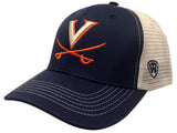 Virginia Cavaliers TOW Navy Ranger Mesh Adjustable Snapback Structured Hat Cap - Sporting Up