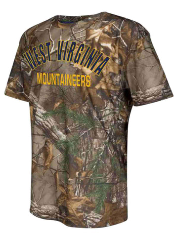 Shop West Virginia Mountaineers Colosseum Realtree Camo Trail SS T-Shirt - Sporting Up