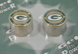 Green Bay Packers Halo Sports Inc. Womens Power Pin Circular Stud Earrings - Sporting Up