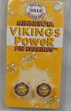 Minnesota Vikings Halo Sports Inc. Womens Power Pin Circular Stud Earrings - Sporting Up