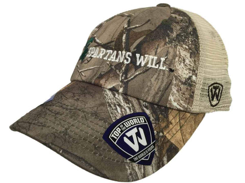 Compre michigan state spartans tow realtree camo prey spartans will mesh adj hat cap - sporting up