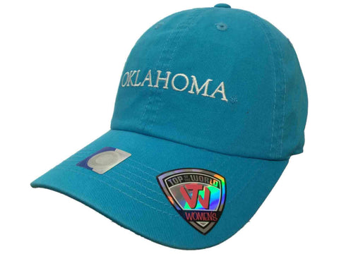 Shop Oklahoma Sooners TOW WOMEN Lagoon Blue Seaside Adjustable Slouch Hat Cap - Sporting Up