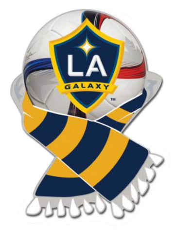 Los Angeles La Galaxy Wincraft Anstecknadel aus Metall mit Fußballschal, Gelb und Marineblau – sportlich
