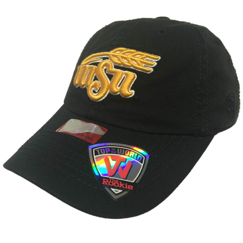 Compre gorra holgada ajustable alternativa de equipo negro juvenil de remolque de los shockers del estado de Wichita - sporting up