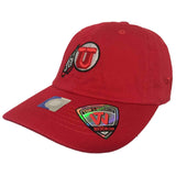 Utah Utes TOW YOUTH Red Crew Adjustable Strap Slouch Rookie Hat Cap - Sporting Up