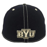 BYU Cougars TOW Navy Gray High Post Memory Flexfit Structured Hat Cap - Sporting Up