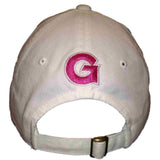 Georgetown Hoyas TOW Women's White Paradi Pink Adjustable Slouch Hat Cap - Sporting Up