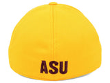 Arizona State Sun Devils TOW Gold Booster Memory Flexfit Structured Golf Hat Cap - Sporting Up