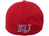 Kansas Jayhawks TOW Red Booster Memory Foam Flexfit Structured Golf Hat Cap - Sporting Up