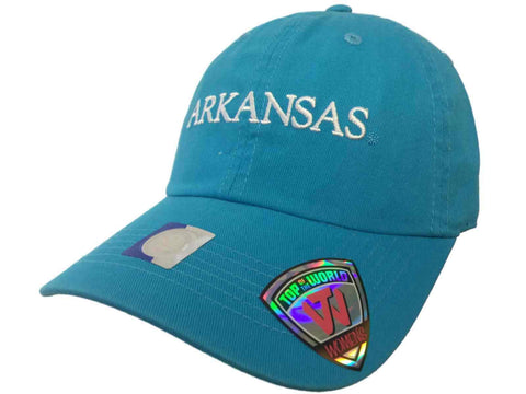 Shop Arkansas Razorbacks TOW Women's Lagoon Blue Seaside Adjustable Slouch Hat Cap - Sporting Up