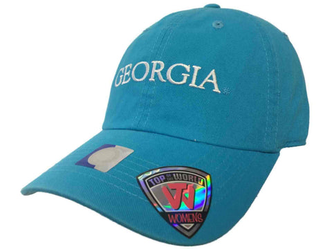 Georgia Bulldogs TOW Lagunenblaue, verstellbare Slouch-Mütze für Damen, Seaside – Sportlich up