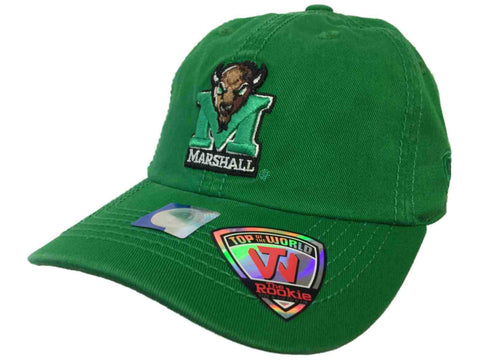 Shop Marshall Thundering Herd TOW Youth Rookie Green Crew Adjustable Slouch Hat Cap - Sporting Up