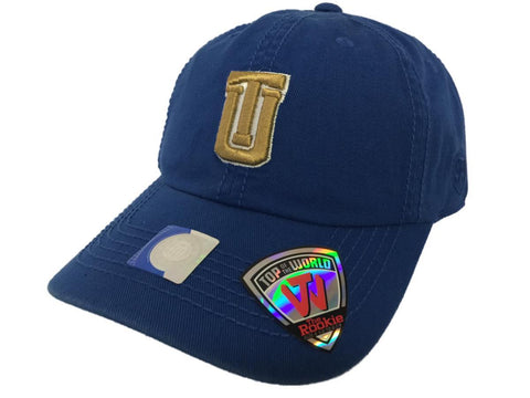 Shop Tulsa Golden Hurricane TOW Youth Rookie Blue Crew Adjustable Slouch Hat Cap - Sporting Up
