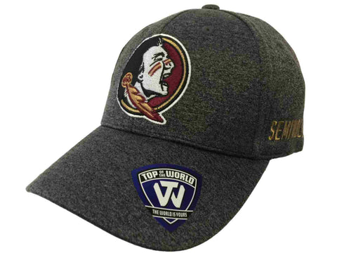 Los seminoles del estado de Florida remolcan la gorra de sombrero ajustable estructurada con llamada gris - sporting up