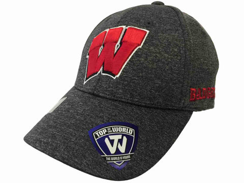 Shop Wisconsin Badgers TOW Gray Callout Structured Adjustable Strapback Hat Cap - Sporting Up