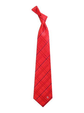 Shop st. Louis Cardinals MLB Eagles Wings rote und marineblaue Oxford-Krawatte aus 100 % gewebter Seide – sportlich