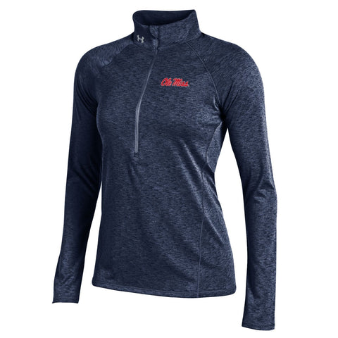 Ole Miss Rebels Under Armour Women Lightweight Performance 1/2 Zip Pull - Sporting Up