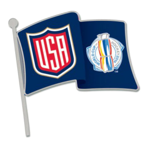 Vereinigte Staaten USA 2016 World Cup of Hockey WinCraft Navy Team Metall-Anstecknadel – Sporting Up