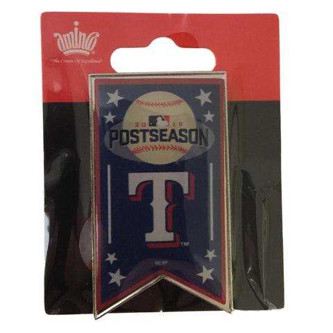 Pin de solapa con pancarta de postemporada de los campeones de la división al oeste de los Texas Rangers 2016 - sporting up