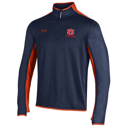 Auburn Tigers Under Armour Navy Survival 1/4 Zip Loose Coldgear Pull - Sporting Up