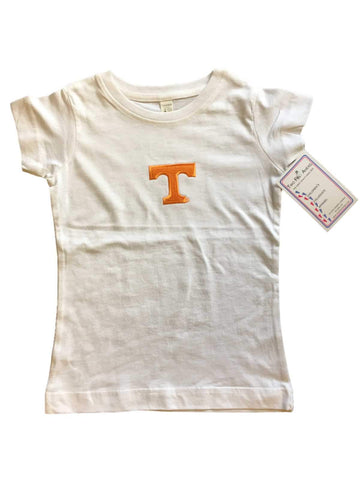 Voluntarios de Tennessee dos pies por delante camiseta de longitud más larga para niñas pequeñas - luciendo deportivas