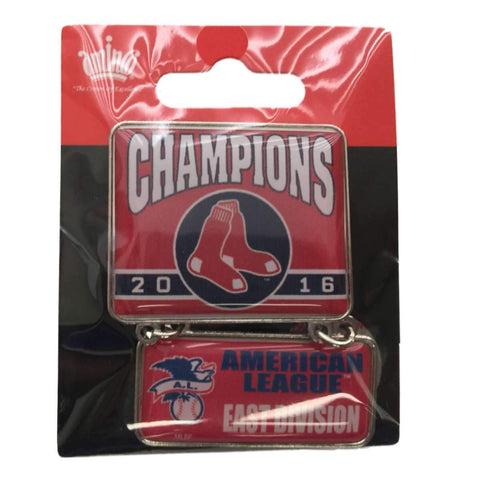 Shop Boston Red Sox 2016 A.L. East Division Champions Aminco Dangler Metal Lapel Pin - Sporting Up