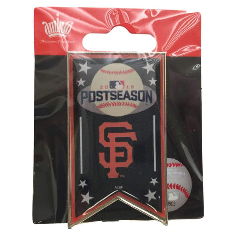 Shop San Francisco Giants 2016 MLB Postseason Aminco Black Banner Metal Lapel Pin - Sporting Up